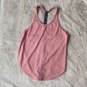 Fabletics Pink Racer Back Tank Top with Relaxed Fit